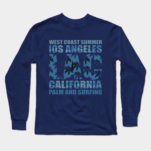 California beach Long Sleeve T-Shirt by FunnyHedgehog